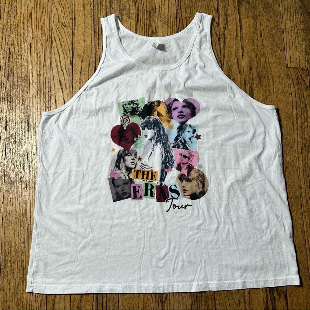 White Graphic Tank Top the eras tour Taylor Swift
